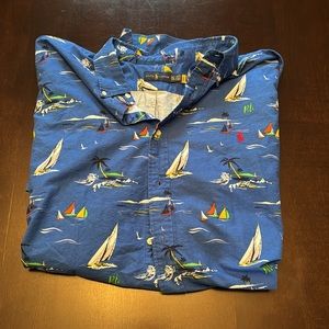 Ralph Lauren Boat Button Down Dress Shirt (3X Long & Tall)